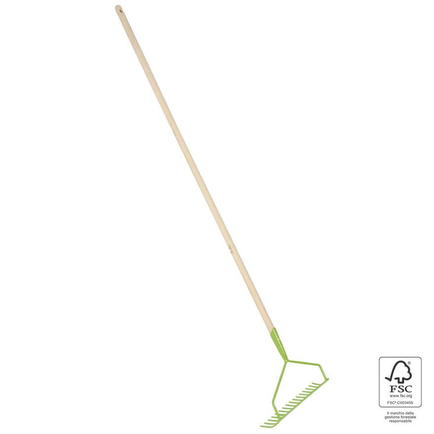 ГРАБЛИ ИЗОГНУТЫЕ С ЧЕРЕНКОМ 16 ЗУБЬЕВ,