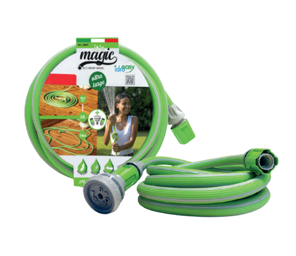ШЛАНГ 30 М, ЗЕЛЕНЫЙ ЦВЕТ + 2 БЫСТРОСЪЕМНОЙ МУФТЫ И ДУШЕВАЯ ЛЕЙКА