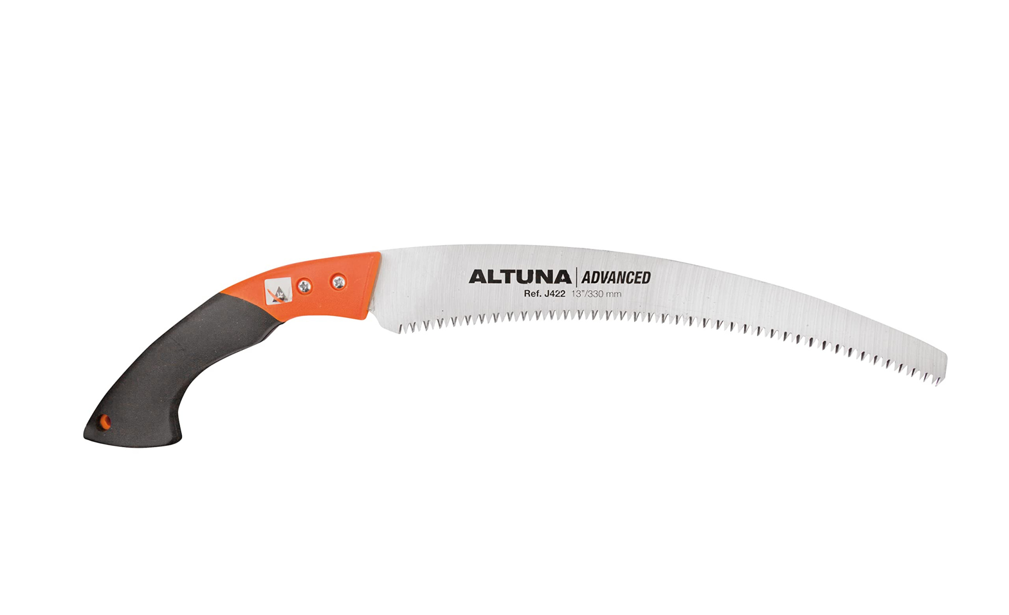  ПРОФЕССИОНАЛЬНАЯ ОБРЕЗНАЯ ПИЛА С ИЗОГНУТЫМ ЗАКАЛЕННЫМ ЛЕЗВИЕМ + ЧЕХОЛ. ЯПОНСКИЕ ЗУБЬЯ. 33СМ. J422